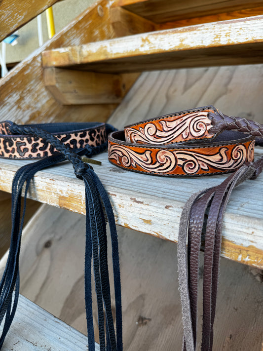 Brown purse strap