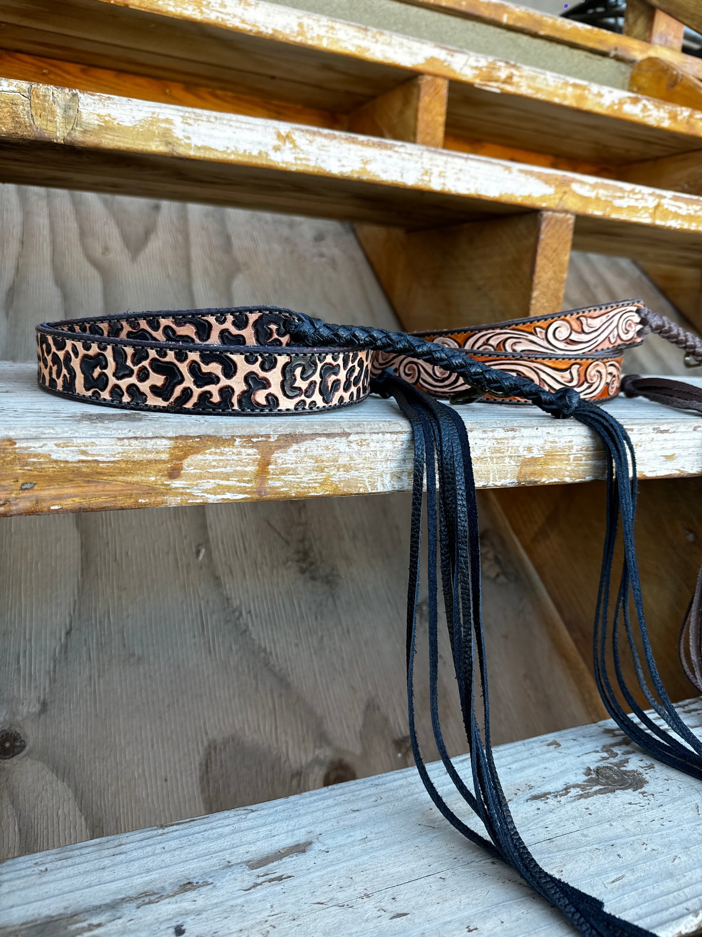 Leopard purse strap