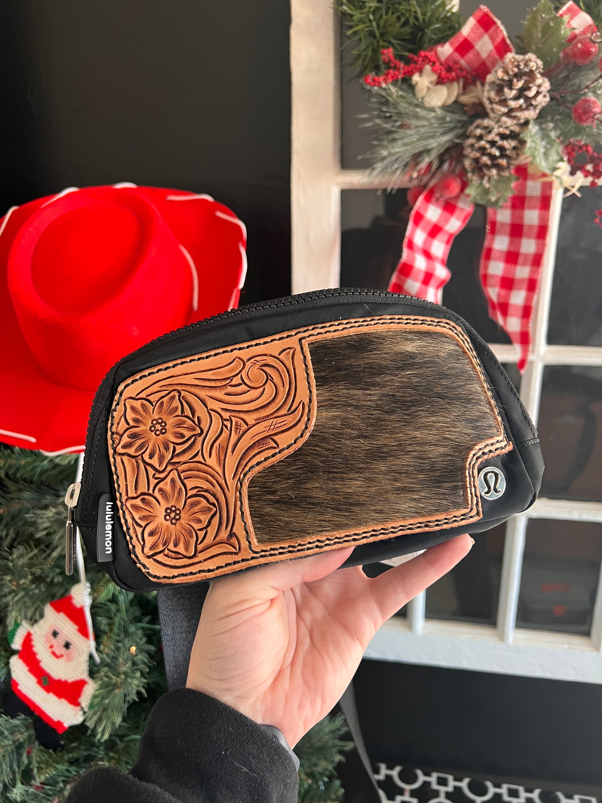 lululemon christmas belt bag Cowhide belt bag – PatinaPearl
