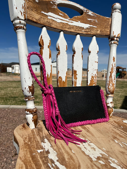 Braided mk clutch